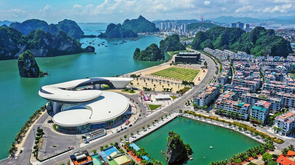 Ha Long City, a beautiful coastal city sitting beside one of Vietnam's most famous natural wonders.