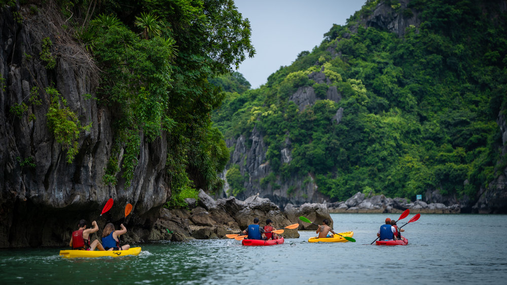 Bai Tu Long Bay, located north-east of Ha Long Bay, Vietnam.