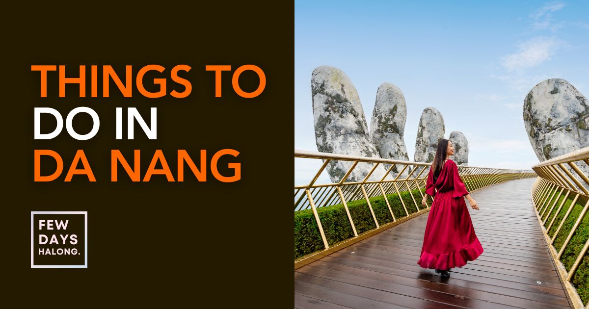 The Da Nang coastline and skyline on Vietnam's central coast