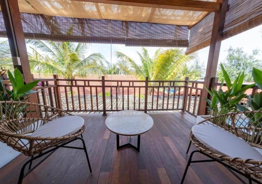 Hoianbang Beach Front Villa - Sea View Double with Balcony