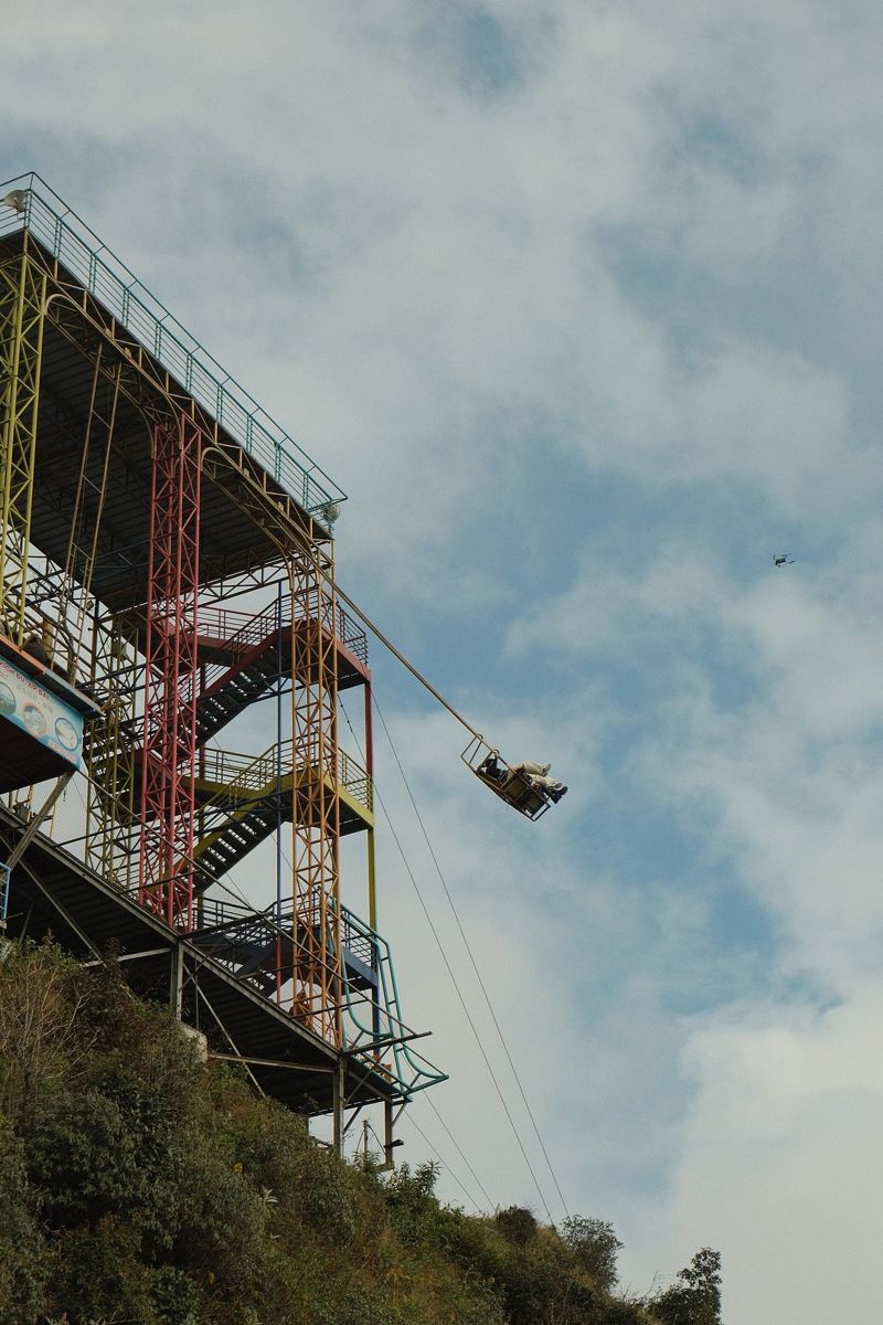 The Ham Rong swing ride high above Sapa The Ham Rong swing ride high above Sapa