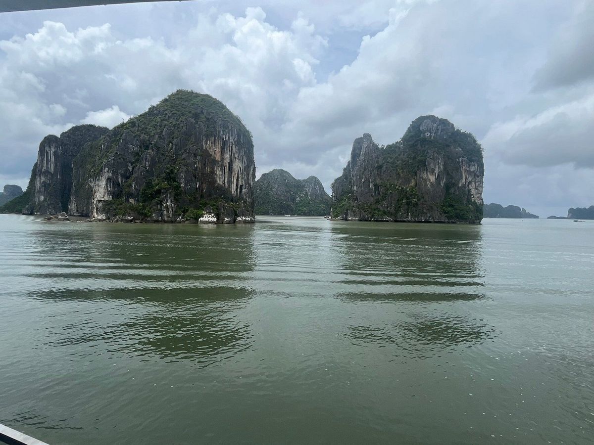 The cruise deck with views over Ha Long Bay The cruise deck with views over Ha Long Bay